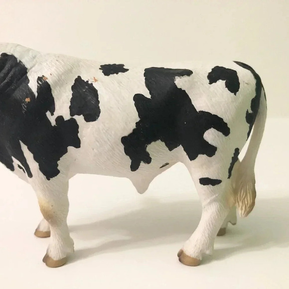 2007 Schleich Holstein Bull  Cow Dairy Farm Figure Black and White - Picture 3 of 14